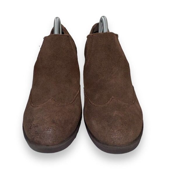 Kork - Ease Hadley Wingtip Ankle Booties Brown Leather Women's 7 - Picture 3 of 11